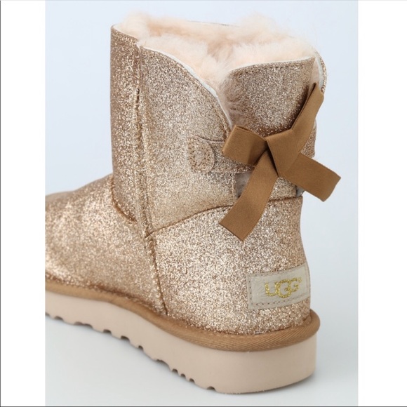 gold glitter uggs